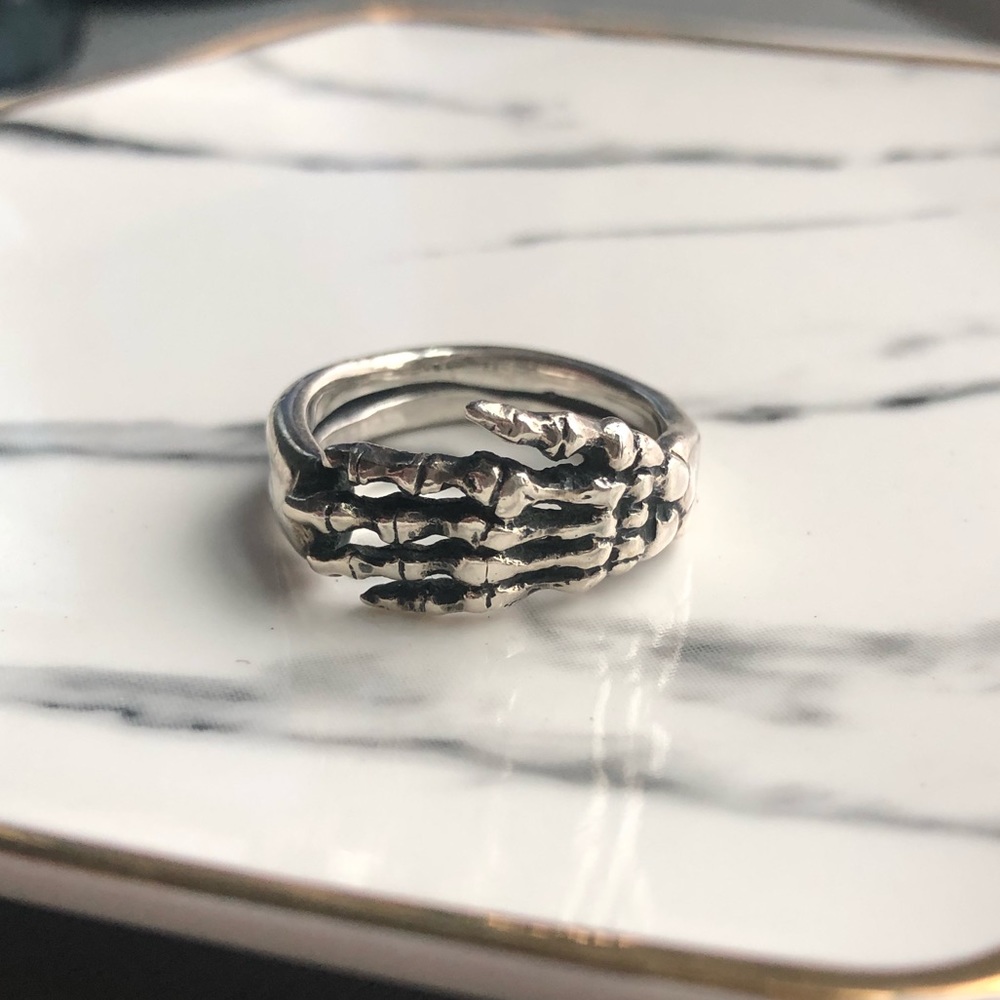 Great Frog London Sterling Silver Ring Size 9